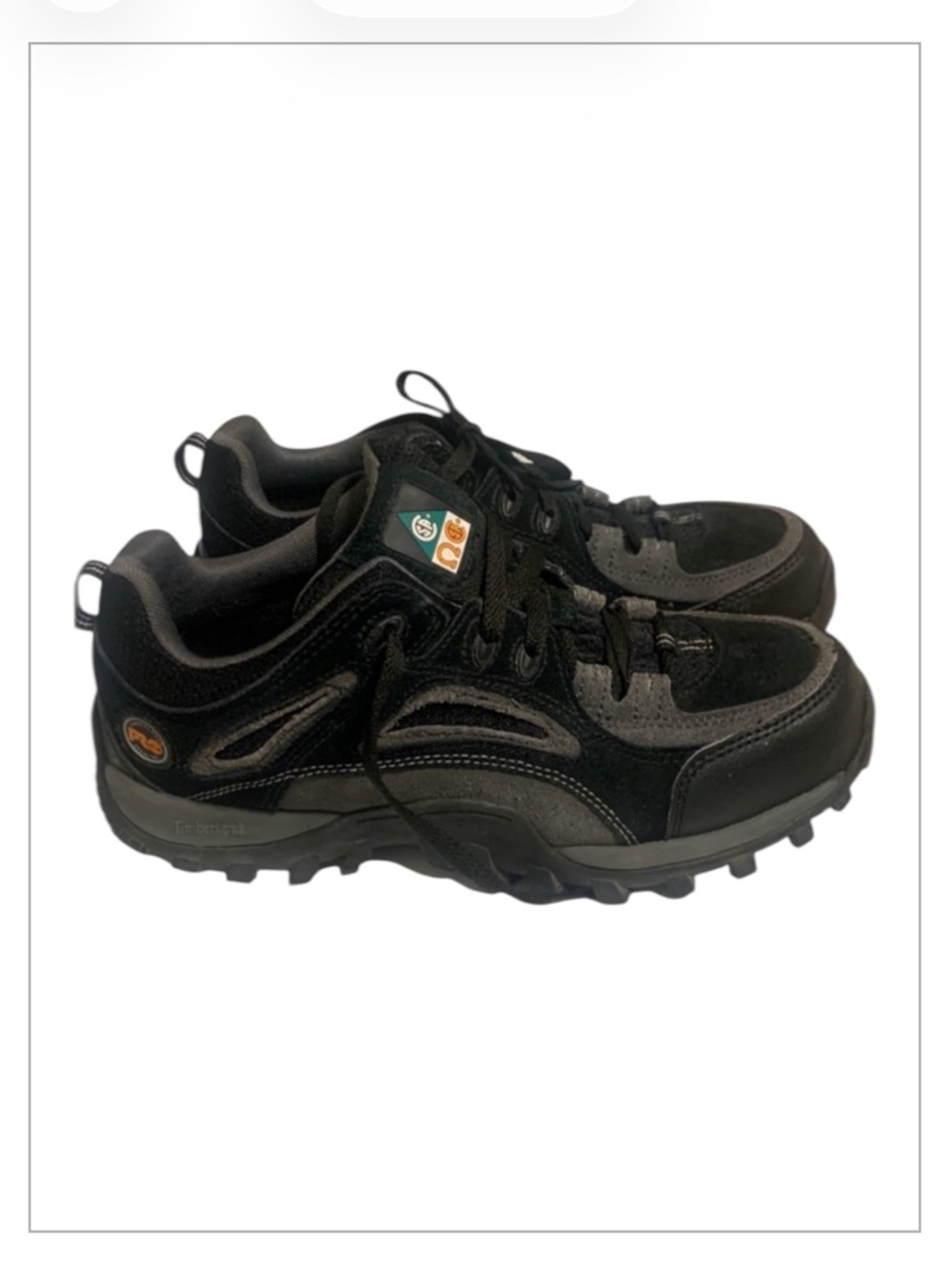 Timberland Pro Series Low Top Steel Toe Safety Shoes Lace Up Men size 8.5W